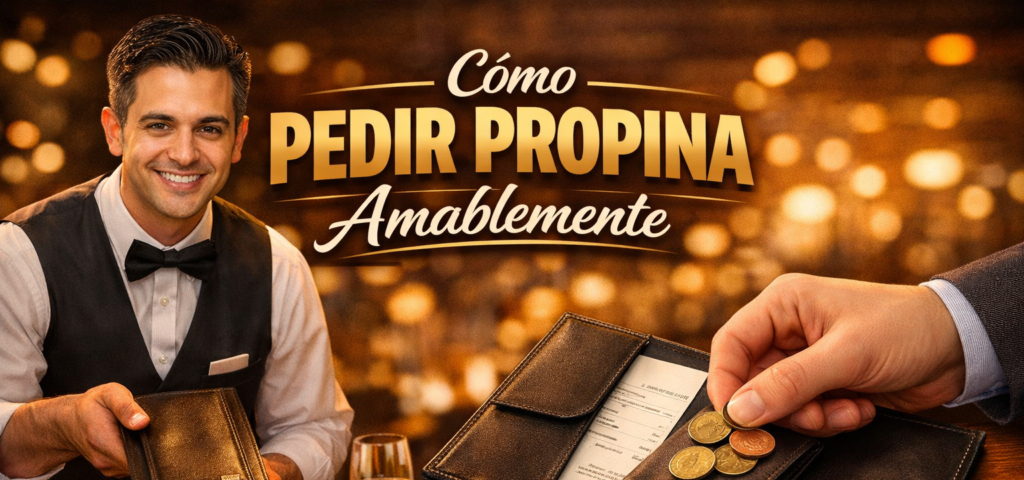 Como pedir propina amablemente.